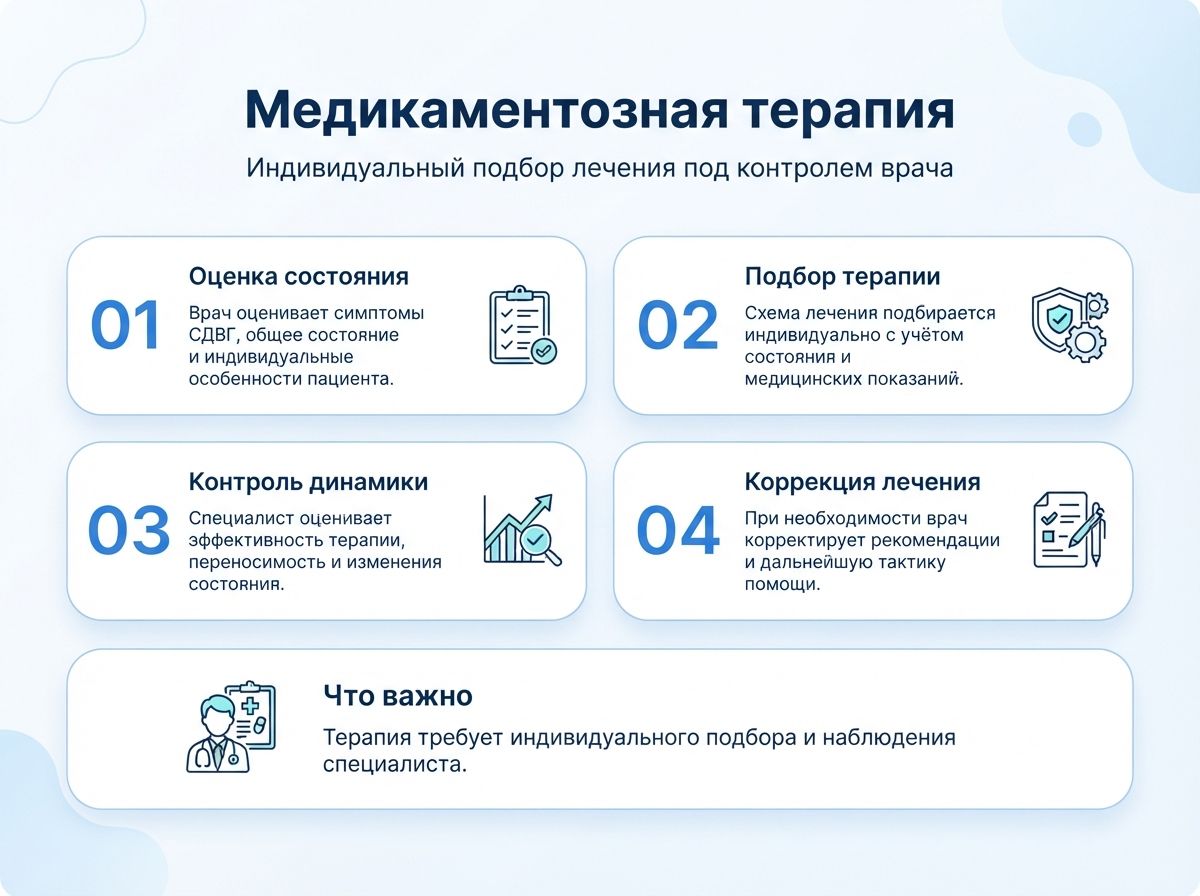 Лечение СДВГ в Удомле у детей и взрослыхинфографика