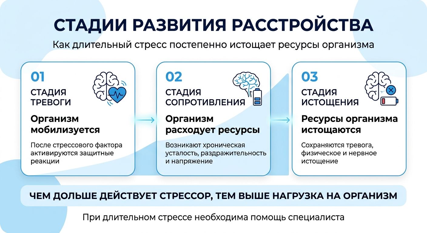 Лечение стресса в Удомле инфографика